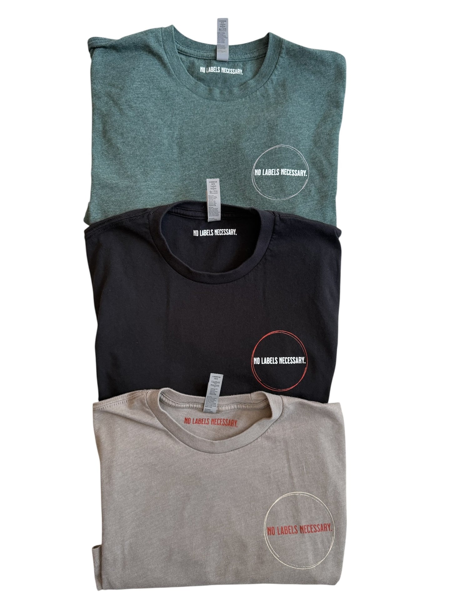 "No Labels. No Apologies." Tee
